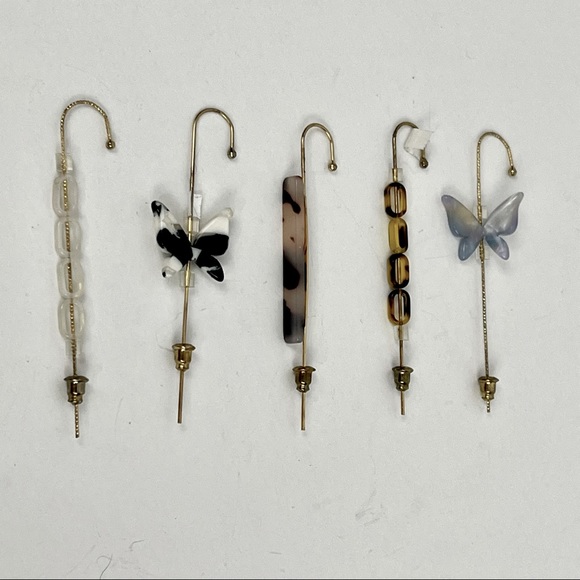 Lot of 5 Ear Cuffs Gold Tone in Color Earrings NWOT - Picture 11 of 11